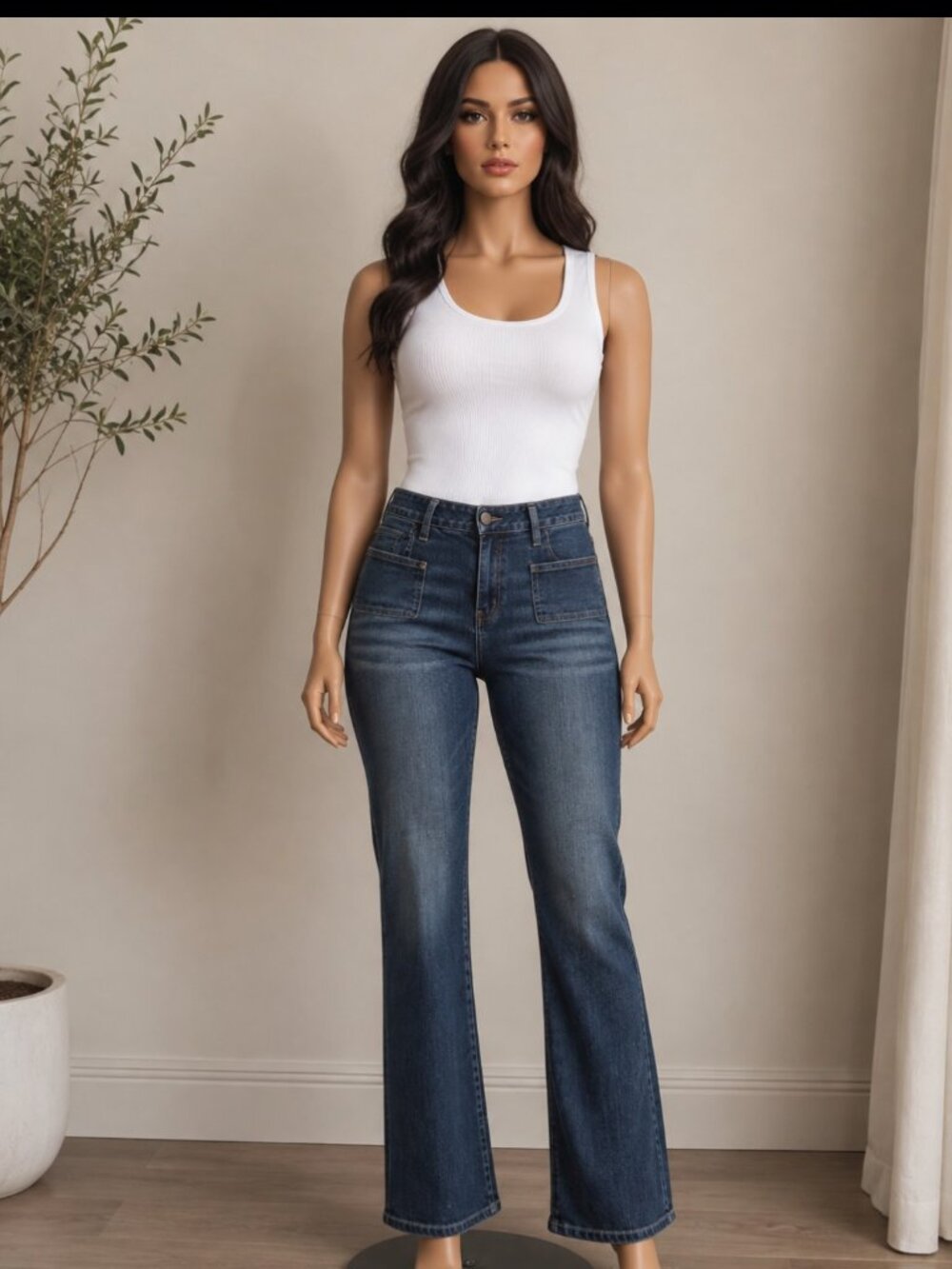 Cato women's Classic Dark wash Bootcut Mid Rise Jean size 14, Cotton 98%